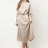 Dresses * | New Aaron & Amber Dresses Blaise Midi Dress In Cream