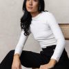 Tops * | Promo Dynamic Fashion Tops Rania Cropped Top In Ivory