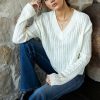 Tops * | Buy Mitto Shop Liv Cable Knit Sweater In New Arrivals Ivory