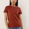 Tops * | Budget Worui Mckenna Tee Shirt In Tops Rust