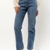 Jeans * | Buy Just Black Denim New Arrivals Amara Straight Leg Jeans In Wash Medium