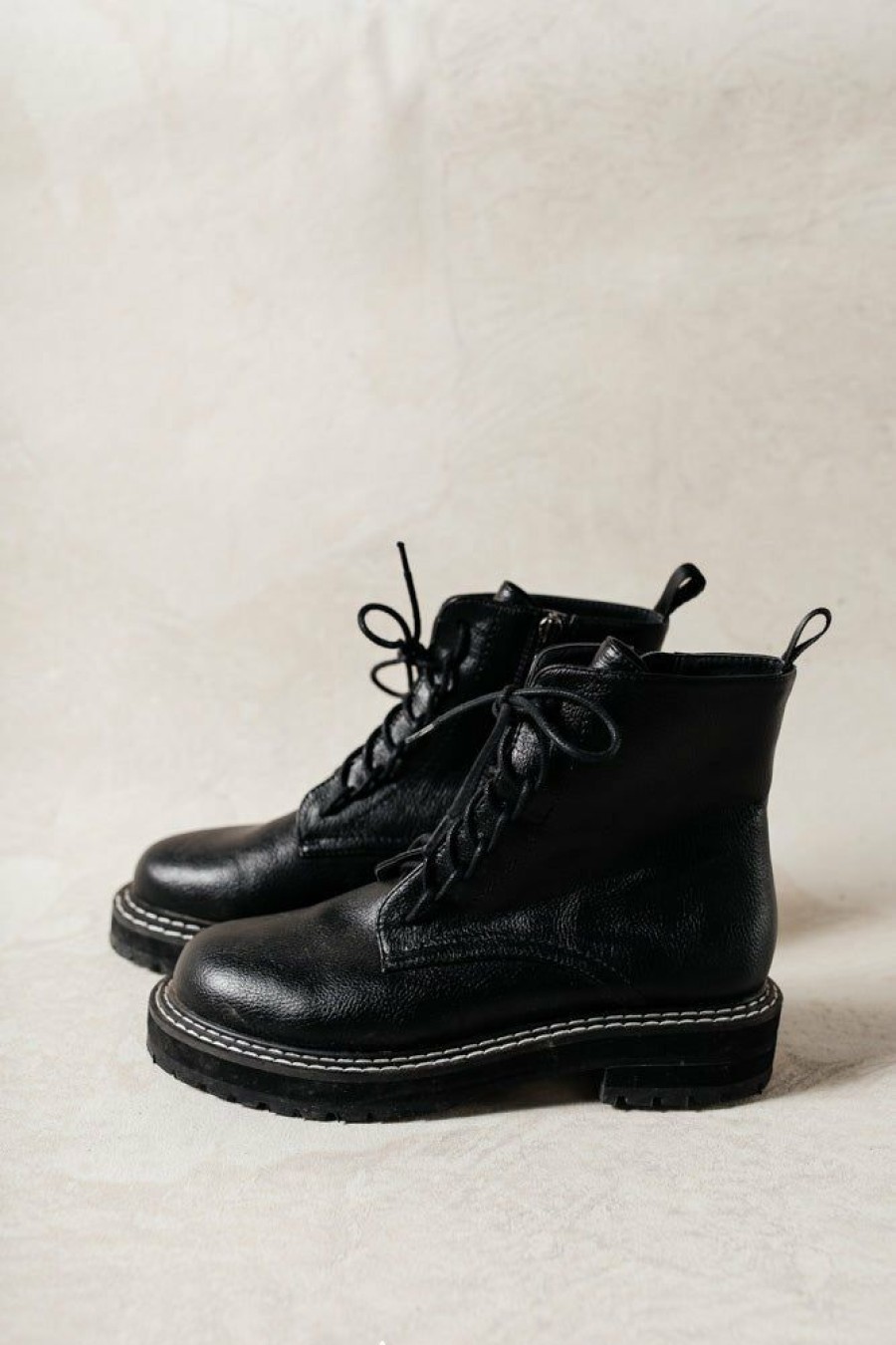 Shoes * | Cheapest Beast Fashion Shoes Millie Combat Boots In Final Sale Black