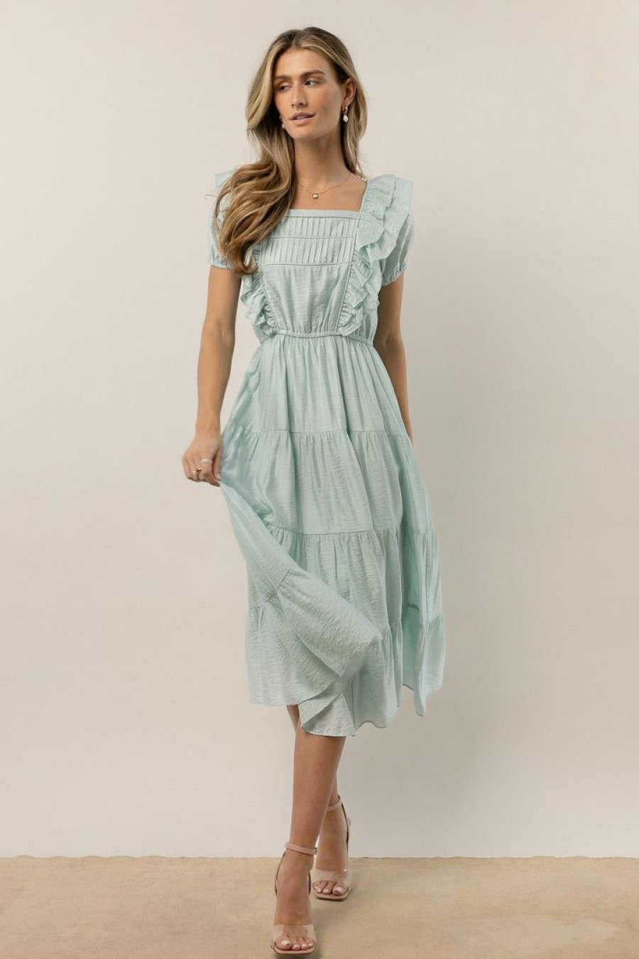 Dresses * | Buy Worui Laney Midi Dress In Dresses Mint