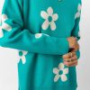 Tops * | Cheapest Tea N Rose Tops Bennett Sweater In Final Sale Turquoise