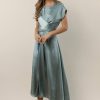 Dresses * | Budget Worui Rosalind Midi Dress In Dresses Blue