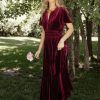 Dresses * | Top 10 See And Be Seen Marlowe Velvet Dress In Purple