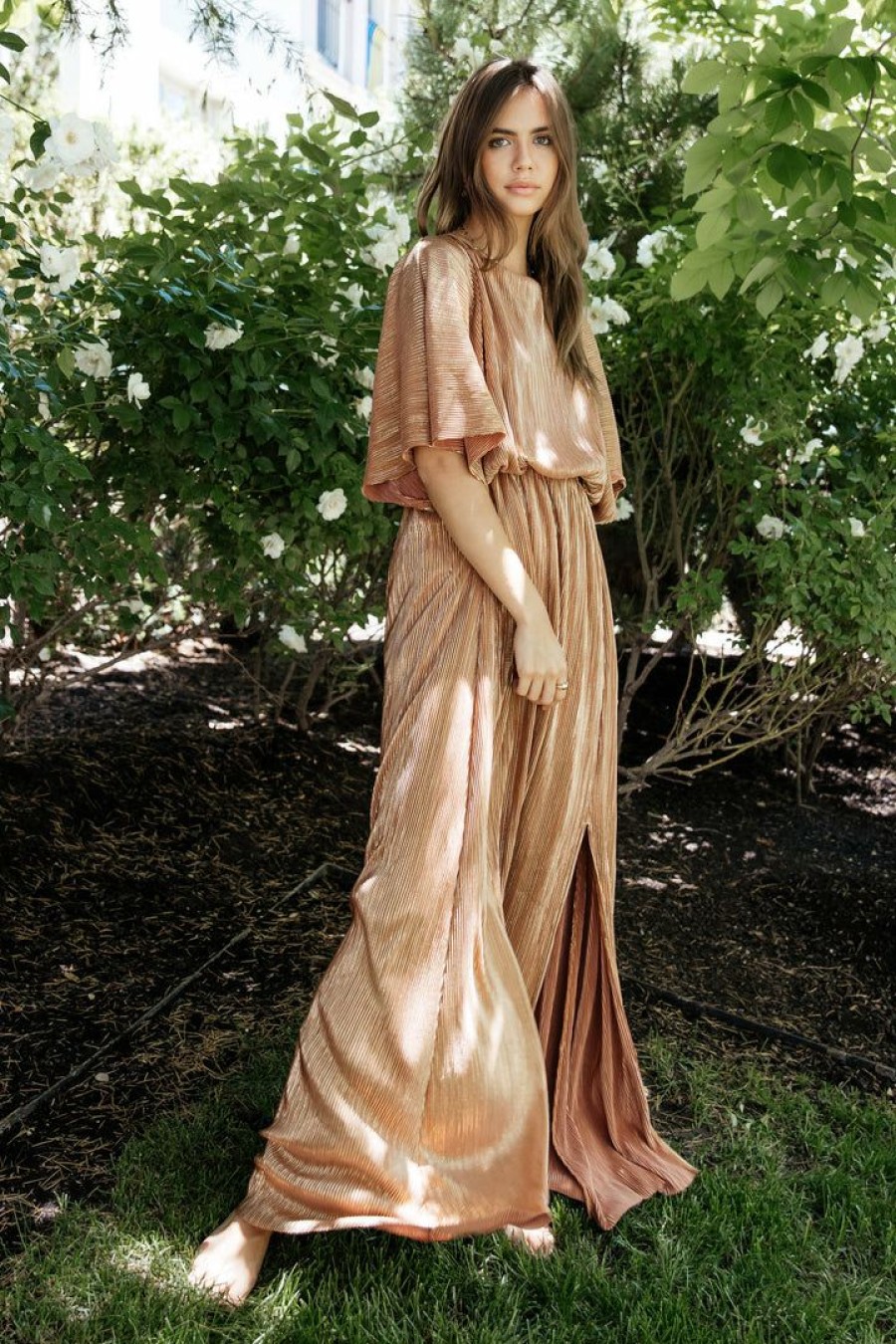 Dresses * | Best Sale See And Be Seen Brooke Maxi Dress In Mauve