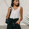 Tops * | Buy Vero Moda Georgia Tank In White Final Sale Tops