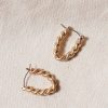 Jewelry * | Cheap Joyful Jewelry Autumn Oblong Earrings Gold