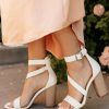 Shoes * | Best Pirce Free Soul/Miracle Mile Kimberly Heels In White