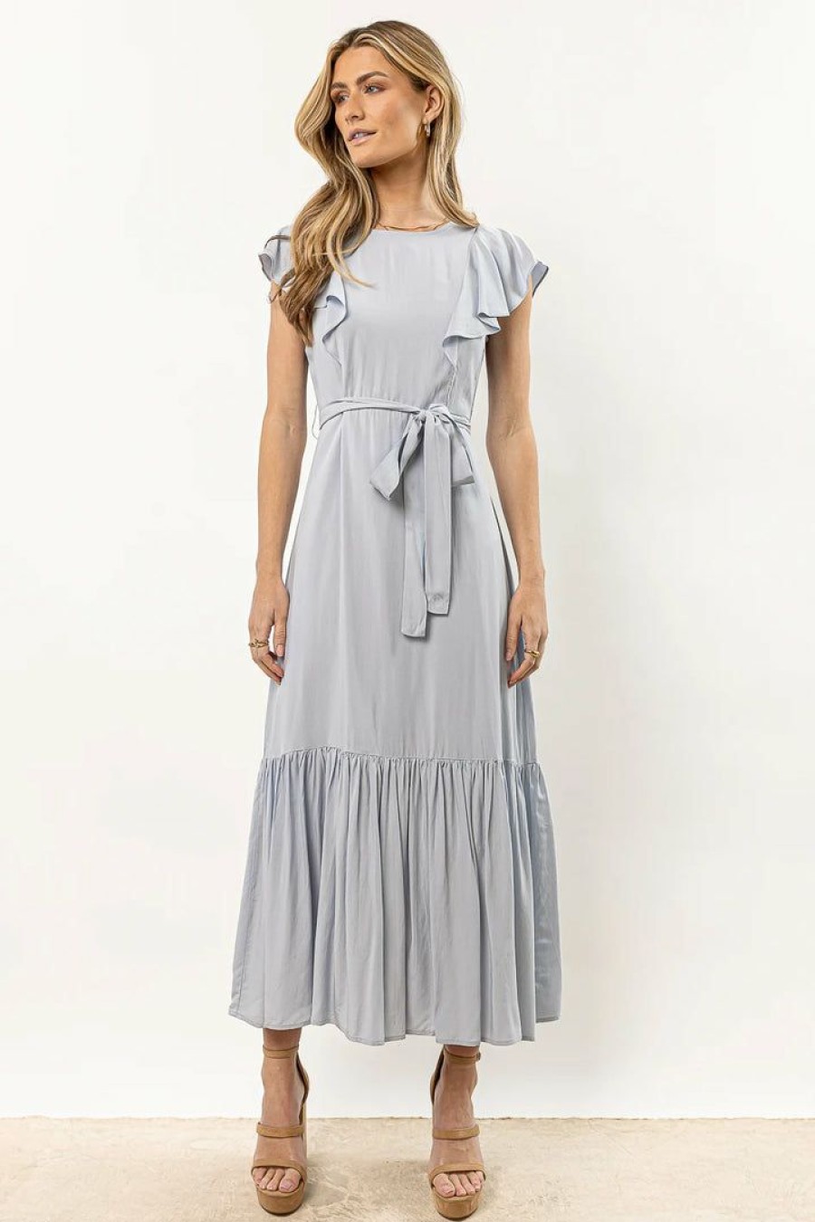 Dresses * | Discount Worui Kasey Maxi Dress In Light Blue