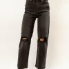 Jeans * | Budget Just Denim New Arrivals Skyler Straight Leg Jeans Black