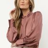 Tops * | Cheapest Aaron & Amber Charli Blouse In New Arrivals Mauve