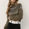 Tops * | Best Sale Tops Vero Moda Amora Sweater In Olive