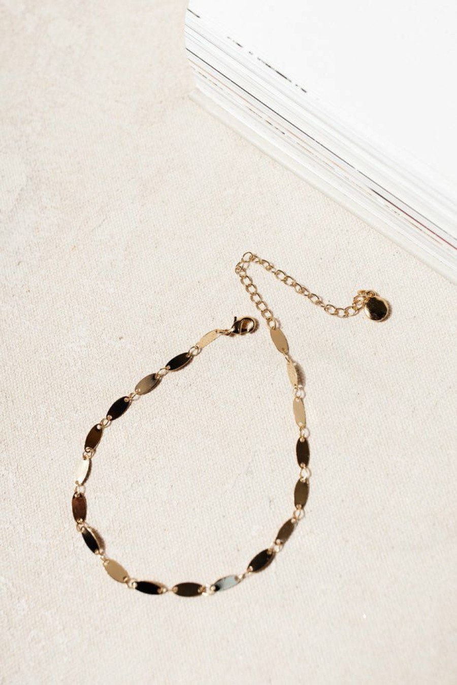 Jewelry * | Best Sale La Radiant Val Jean Global Hayden Anklet Final Sale Gold