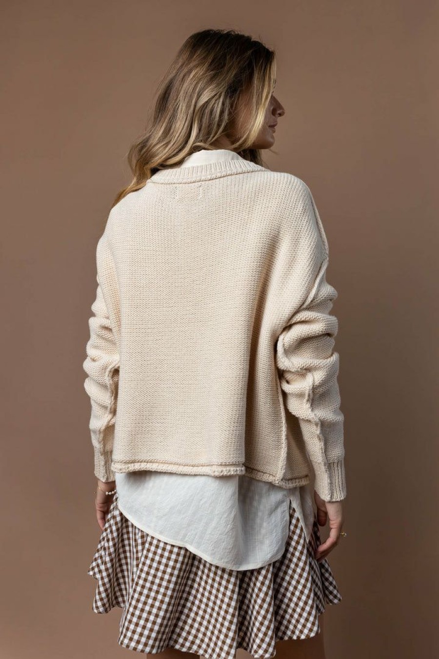 Tops * | Buy Sina River Sweater In Natural