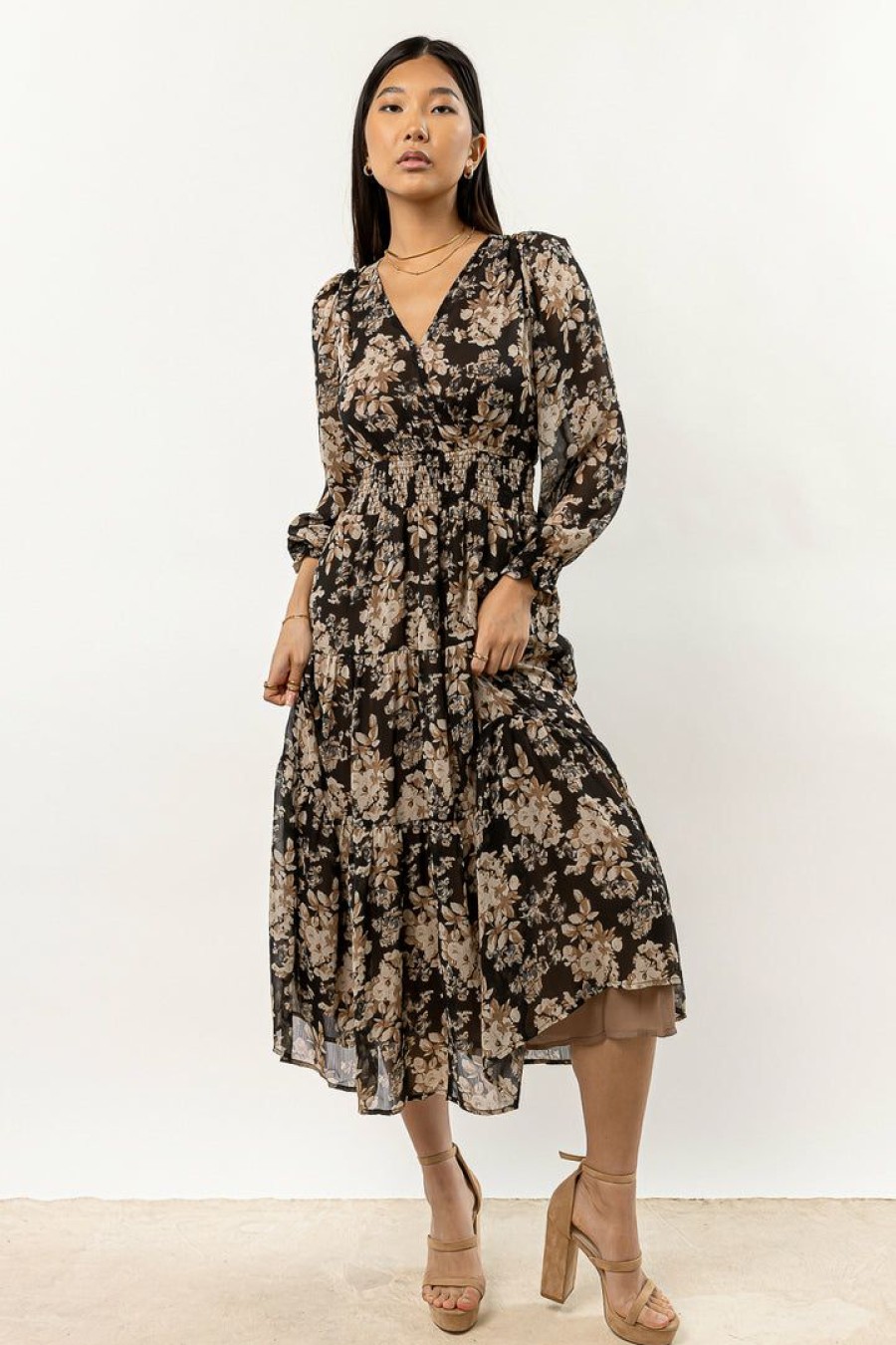 Dresses * | Outlet Dress Forum Dresses Linden Floral Dress In Black