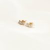 Jewelry * | Top 10 J&D Jewelry Myra Stud Earrings Gold