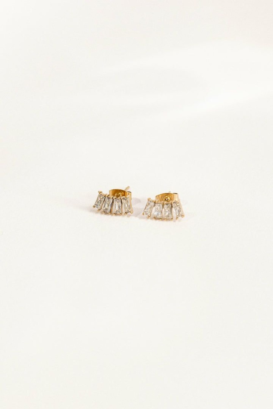 Jewelry * | Top 10 J&D Jewelry Myra Stud Earrings Gold