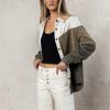 Tops * | Cheapest Tea N Rose Megan Shirt Jacket Tops Olive