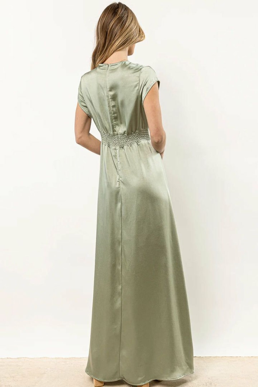 Dresses * | Best Reviews Of Worui Lucille Maxi Dress In Sage