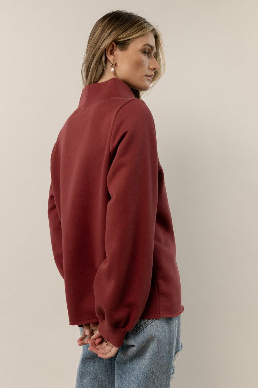 Tops * | Budget Sina Rocco Pullover In Tops Rust