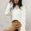 Tops * | Cheap Mitto Shop Ruben Sweater Ivory