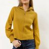 Tops * | Wholesale Lumiere New Arrivals Axton Zip Up Chartreuse