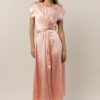 Dresses * | Best Sale Worui Rosalind Midi Dress In Pink