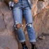 Jeans * | Best Reviews Of Cello Jeans Attie Distressed Jeans Dark Wash