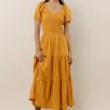 Dresses * | Brand New Worui Gemma Midi Dress In Final Sale Yellow