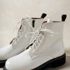 Shoes * | Wholesale Beast Fashion Shoes Millie Combat Boots In White