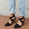 Shoes * | Outlet Free Soul/Miracle Mile Zoey Heels In Shoes Black