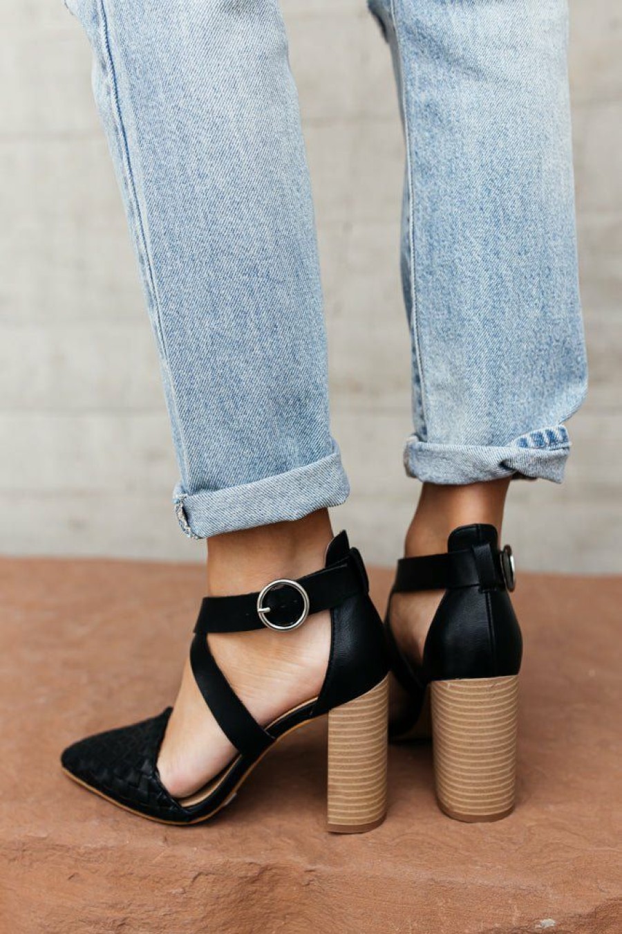 Shoes * | Outlet Free Soul/Miracle Mile Zoey Heels In Shoes Black