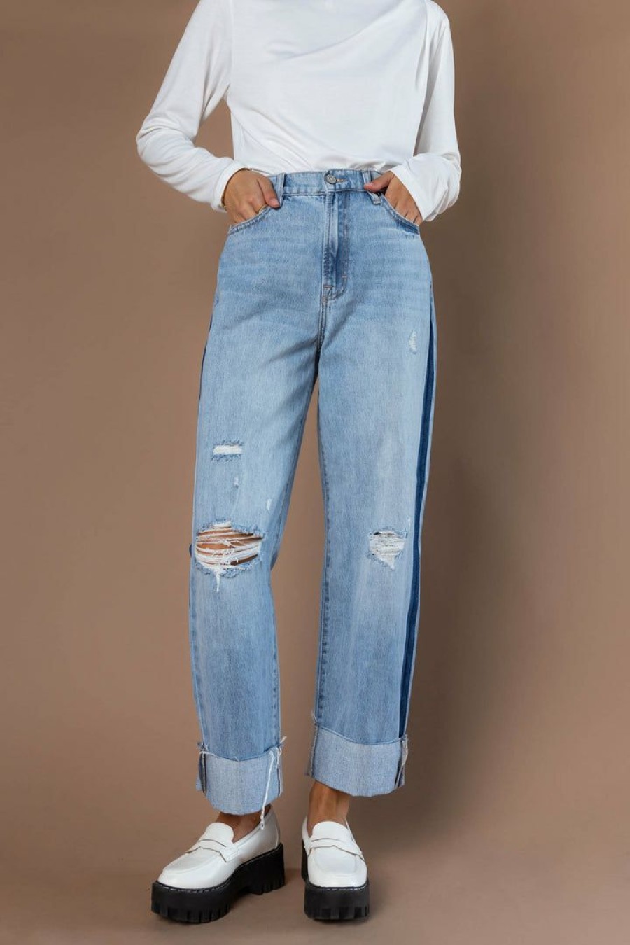 Jeans * | New Denim One Ziggy High Rise Denim Light Wash