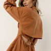 Dresses * | Best Deal Lumiere Dresses Zaya Mini Dress Final Sale Brown