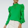 Tops * | Best Sale Flying Tomato Monroe Blouse In Final Sale Tops Green