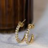 Jewelry * | Best Deal J&D Jewelry Keli Earrings Gold