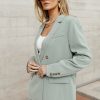 Tops * | Coupon Aaron & Amber Romaine Blazer In Tops Sage