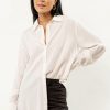 Tops * | Best Pirce Crescent Tops Rin Button Down In Final Sale Ivory