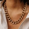 Jewelry * | Coupon Siete Collection Brielle Chain Necklace Jewelry Gold