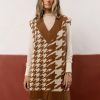 Tops * | New Promesa Lillee Sweater Vest In Final Sale Camel