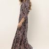 Dresses * | Flash Sale Calista Noelle Floral Midi Dress Dresses Multi