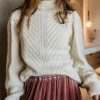 Tops * | Flash Sale Tops Vero Moda Everleigh Sweater In Final Sale Ivory