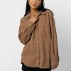 Tops * | Budget Be Cool Manufacture Reggie Shirt Jacket In Tops Brown