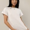 Tops * | Wholesale Worui Tops Selena Rolled Sleeve Shirt In Ivory