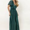 Dresses * | Coupon Ricarica Josie Maxi Dress In New Arrivals Emerald