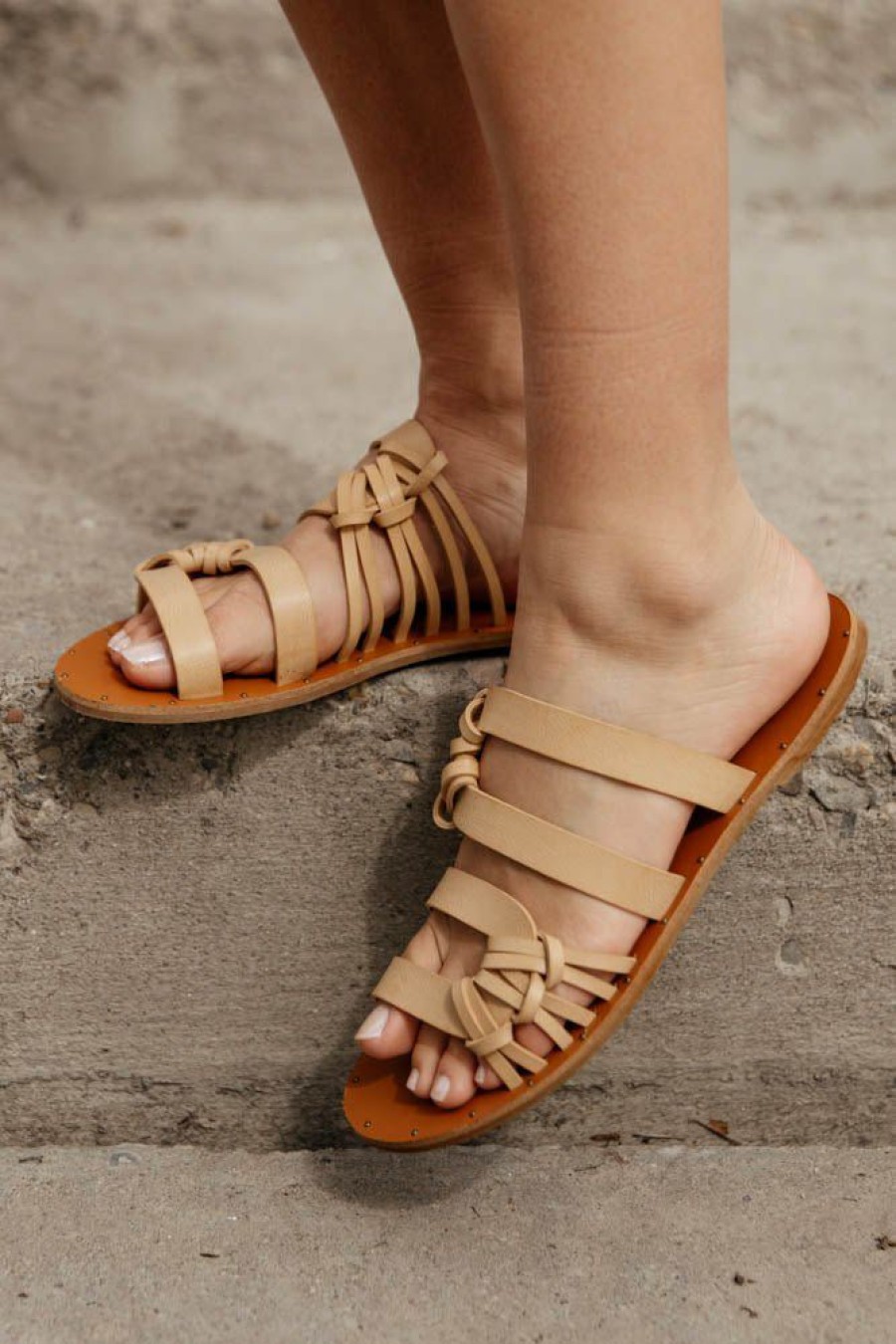 Shoes * | Budget Beast Fashion Shoes Travis Sandals Tan