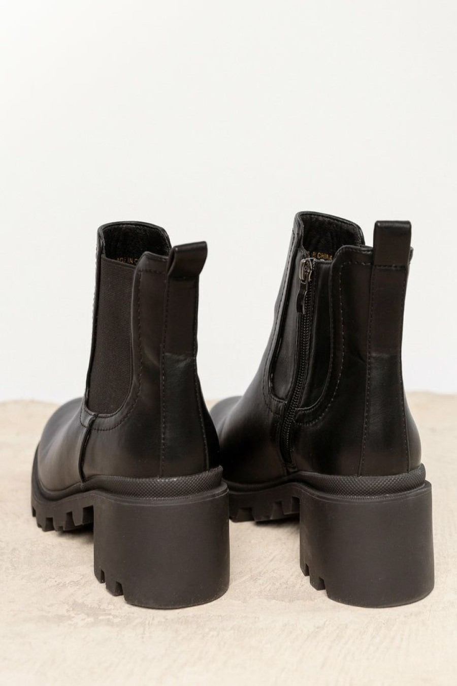 Shoes * | Flash Sale Beast Fashion Sony Ankle Boots In Shoes Black