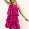 Dresses * | Best Reviews Of Worui Mara Satin Mini Dress In New Arrivals Pink